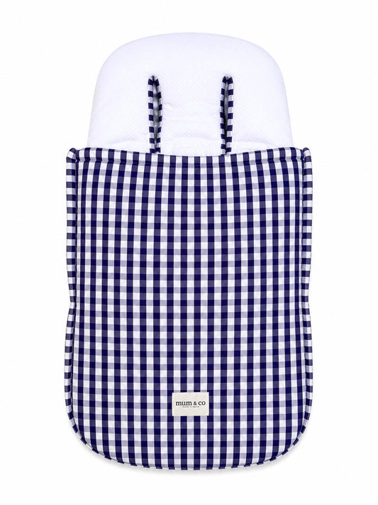 Saco para coche Vichy morado