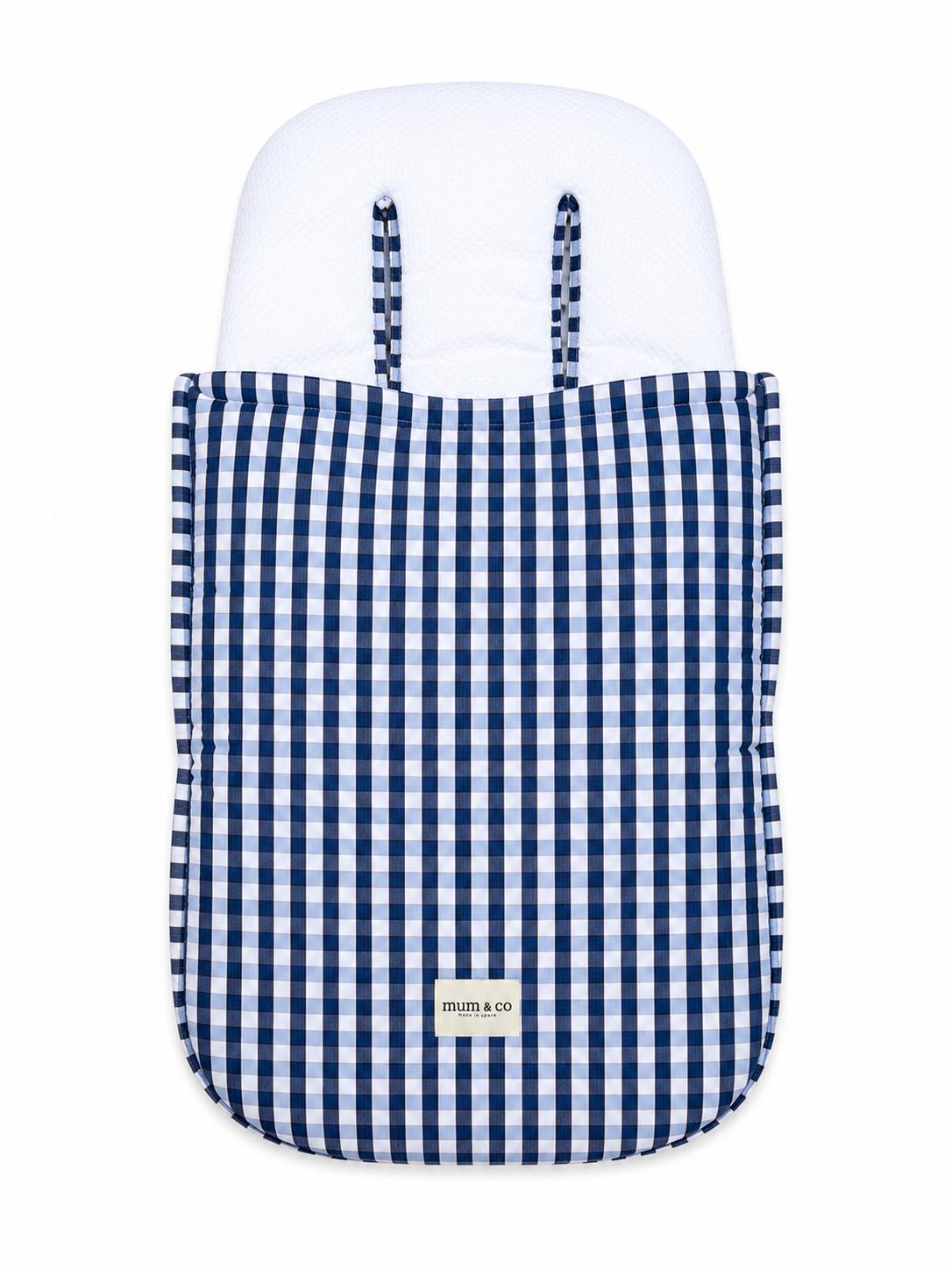 Saco Coche Vichy Azul