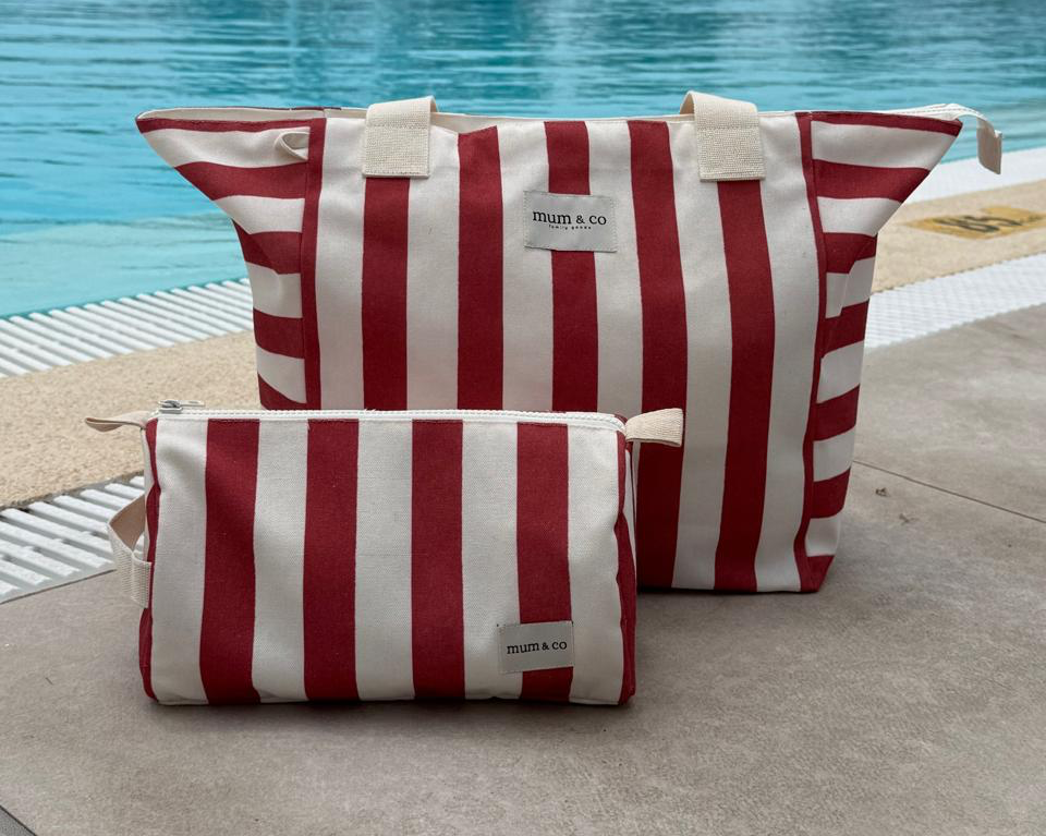 Bolso de paseo Rojo + Neceser