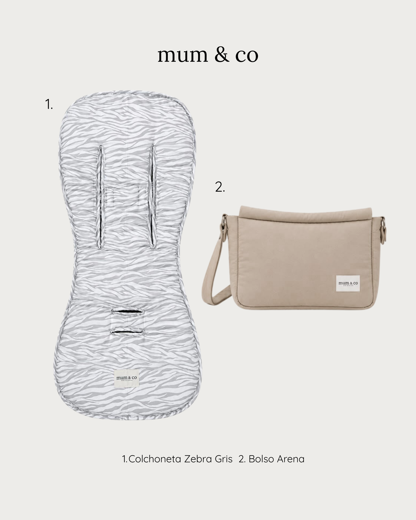Set Paseo Zebra Gris + Arena