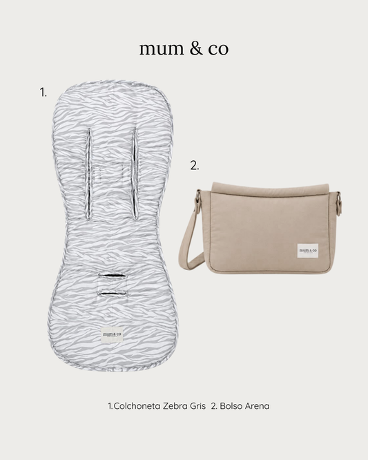 Set Paseo Zebra Gris + Arena