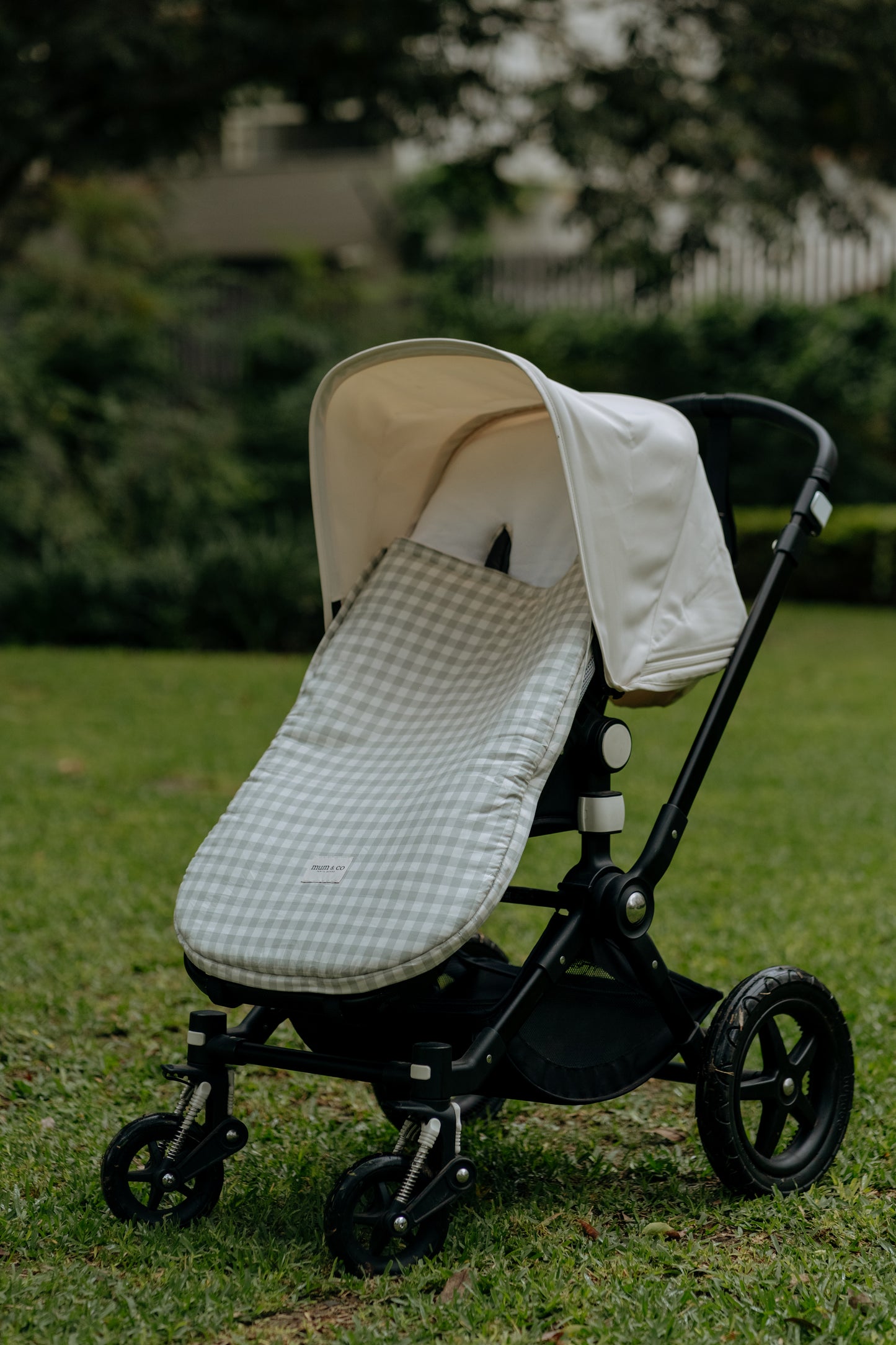 Saco Coche Vichy Gris