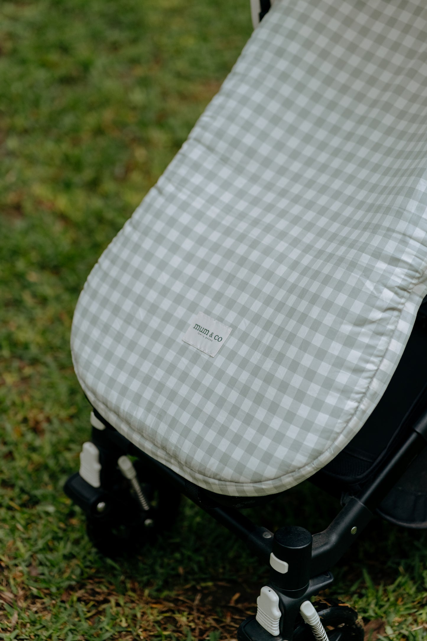 Saco Coche Vichy Gris