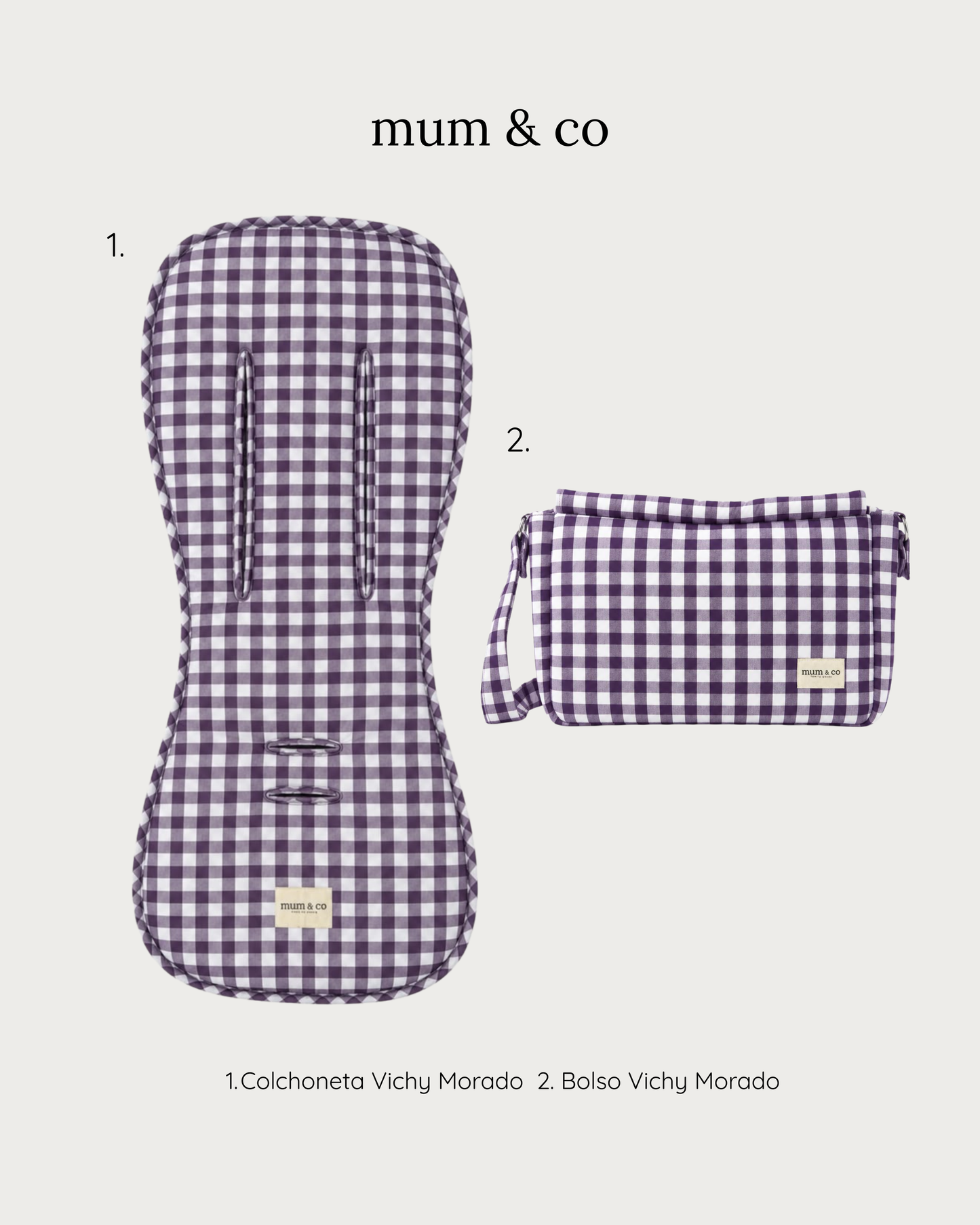 Set Paseo Vichy Morado