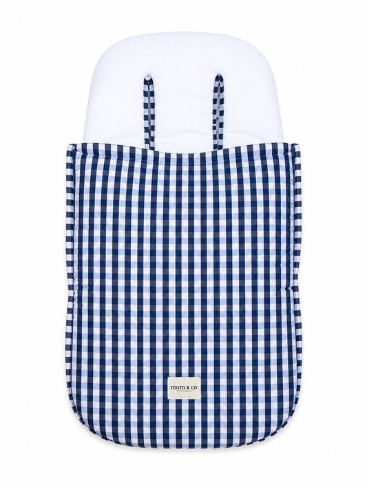 Saco Coche Vichy Azul