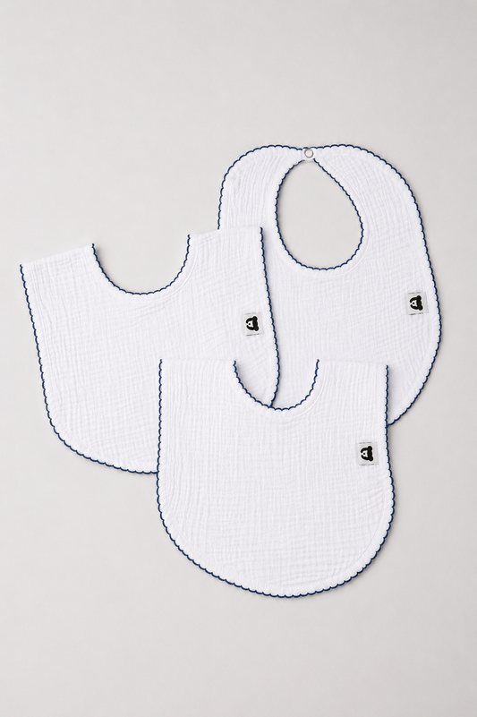 Baberos Azules | Pack de 3 o 6 und
